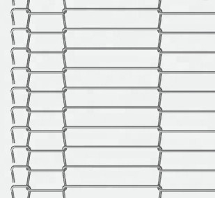Flat Flex SS Wire Mesh حزام معدني لتبريد ناقل الكيك