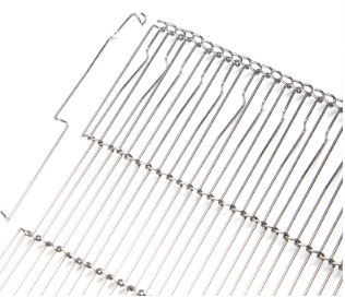 جودة  Yisen 304 Stainless Steel B Type Oven Conveyor Belt Customized مصنع