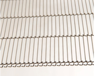 Flat Flex SS Wire Mesh حزام معدني لتبريد ناقل الكيك