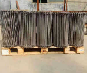 حزام شبكي من الفولاذ المقاوم للصدأ المصقول بعرض مخصص، مادة سلك الفولاذ المستخدمة في صناعة التعبئة والتغليف وأتمتة النقل