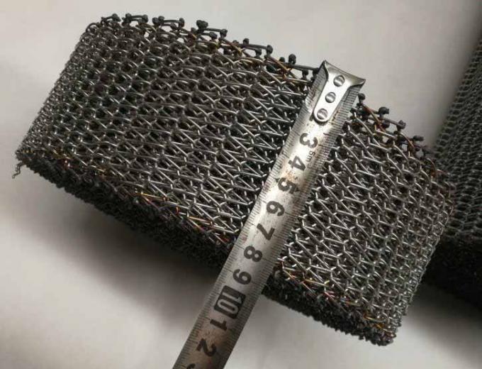 ارتفاع درجة الحرارة 314310 ثانية الفولاذ المقاوم للصدأ لولبية شبكة ناقل حزام سلسلة معدنية 13