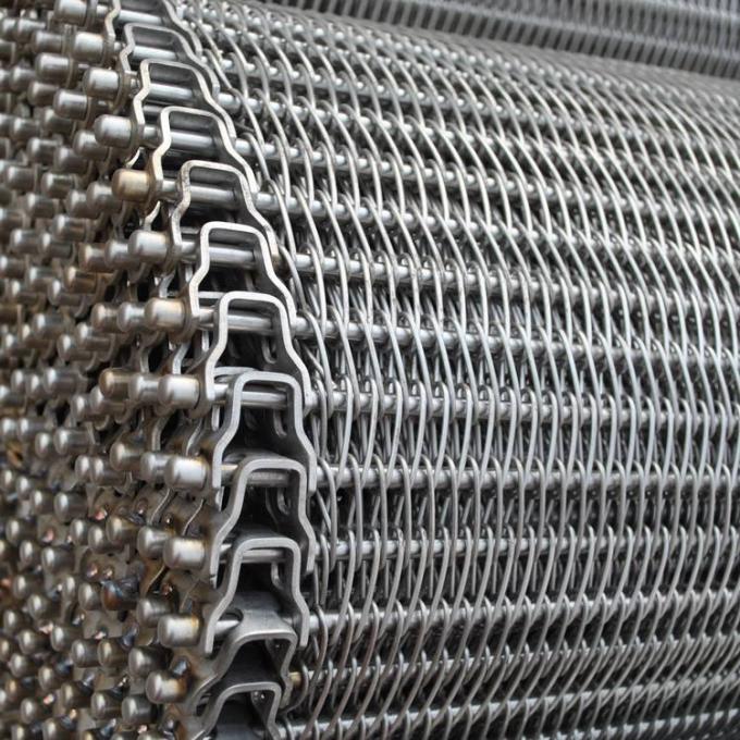 SUS316L الفولاذ المقاوم للصدأ الحزام الناقل تلفيق شبكة الأسلاك 12